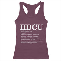 HBCU Definition Racerback Tank Top Historically Black College Pride Celebrating Education and Black History