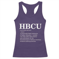 HBCU Definition Racerback Tank Top Historically Black College Pride Celebrating Education and Black History