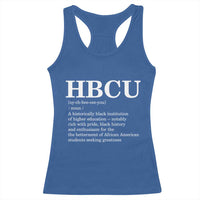 HBCU Definition Racerback Tank Top Historically Black College Pride Celebrating Education and Black History