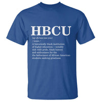 HBCU Definition T Shirt Historically Black College Pride Celebrating Education and Black History