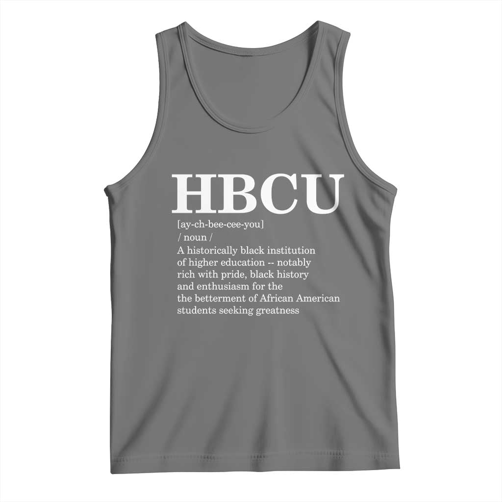 HBCU Definition Tank Top Historically Black College Pride Celebrating Education and Black History