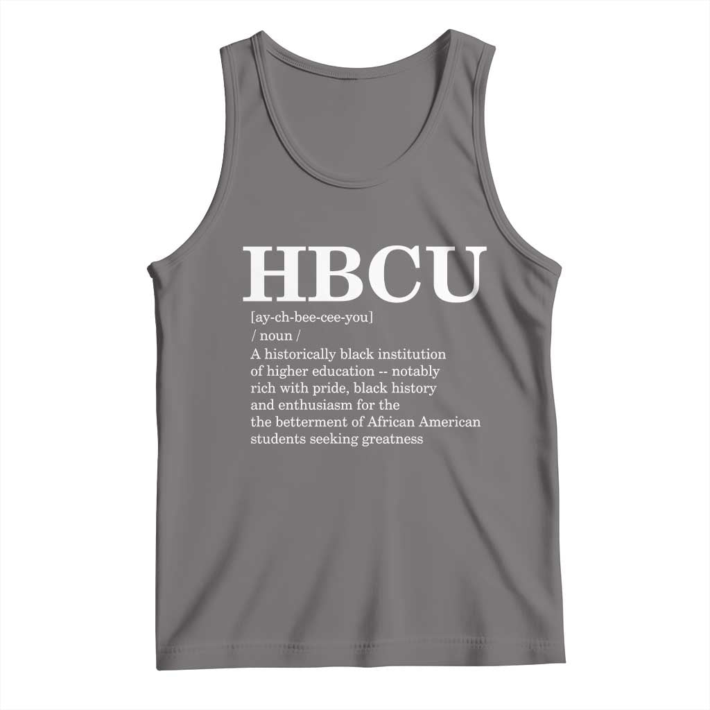 HBCU Definition Tank Top Historically Black College Pride Celebrating Education and Black History