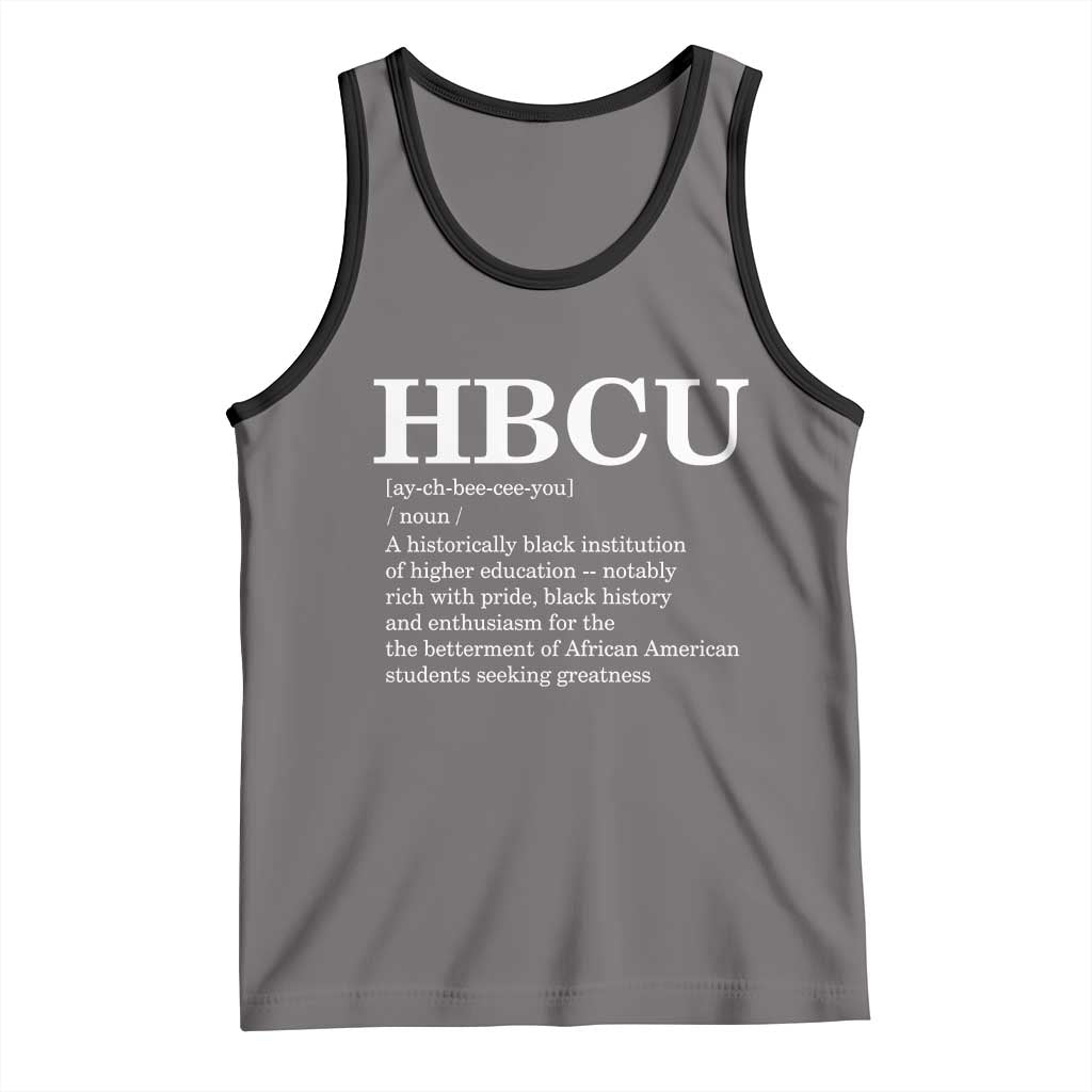 HBCU Definition Tank Top Historically Black College Pride Celebrating Education and Black History