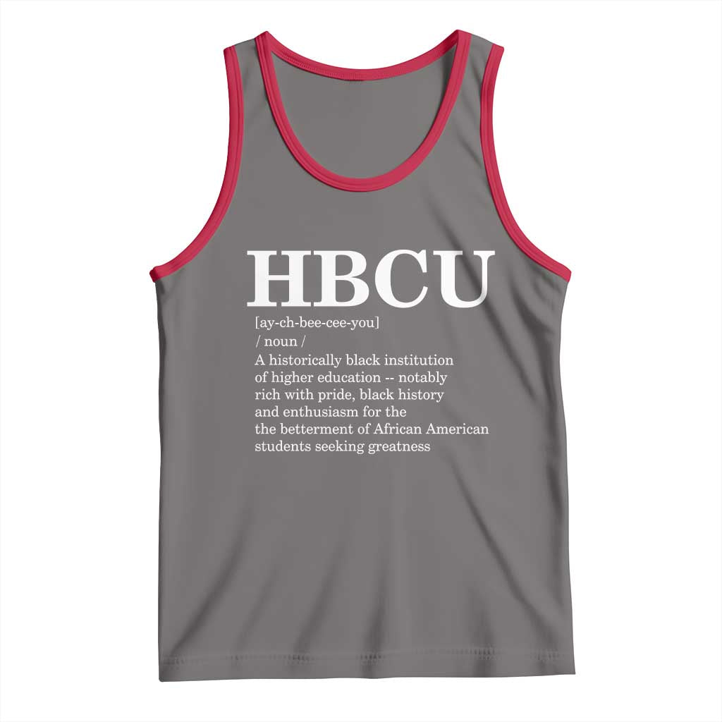HBCU Definition Tank Top Historically Black College Pride Celebrating Education and Black History