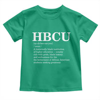HBCU Definition Toddler T Shirt Historically Black College Pride Celebrating Education and Black History