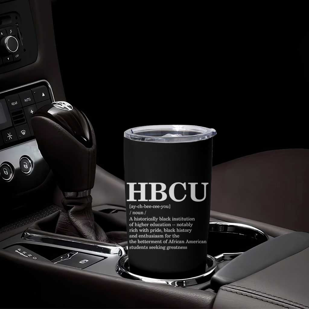 HBCU Definition Tumbler Cup Historically Black College Pride Celebrating Education and Black History