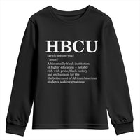 HBCU Definition Youth Sweatshirt Historically Black College Pride Celebrating Education and Black History