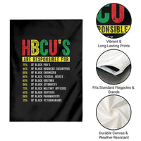 HBCUs Are Responsible For Black Excellence Garden Flag Powerful Education Impact Statistics Pride