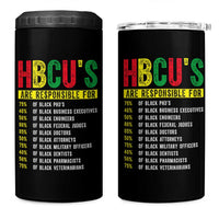 HBCUs Are Responsible For Black Excellence 4 in 1 Can Cooler Tumbler Powerful Education Impact Statistics Pride