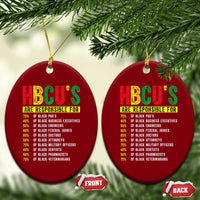 HBCUs Are Responsible For Black Excellence Ceramic Ornament Powerful Education Impact Statistics Pride