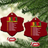 HBCUs Are Responsible For Black Excellence Ceramic Ornament Powerful Education Impact Statistics Pride