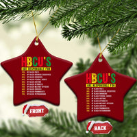 HBCUs Are Responsible For Black Excellence Ceramic Ornament Powerful Education Impact Statistics Pride
