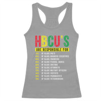 HBCUs Are Responsible For Black Excellence Racerback Tank Top Powerful Education Impact Statistics Pride
