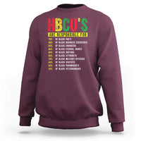 HBCUs Are Responsible For Black Excellence Sweatshirt Powerful Education Impact Statistics Pride