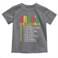 HBCUs Are Responsible For Black Excellence Toddler T Shirt Powerful Education Impact Statistics Pride