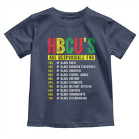 HBCUs Are Responsible For Black Excellence Toddler T Shirt Powerful Education Impact Statistics Pride