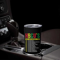 HBCUs Are Responsible For Black Excellence Tumbler Cup Powerful Education Impact Statistics Pride