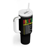 HBCUs Are Responsible For Black Excellence Tumbler With Handle Powerful Education Impact Statistics Pride