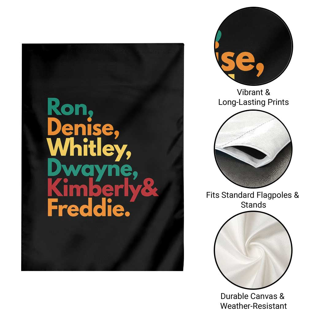 90s Black Sitcom HBCU Culture Tribute Garden Flag Ron Denise Whitley Dwayne Kimberly Freddie