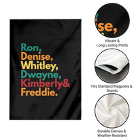 90s Black Sitcom HBCU Culture Tribute Garden Flag Ron Denise Whitley Dwayne Kimberly Freddie