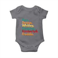90s Black Sitcom HBCU Culture Tribute Baby Onesie Ron Denise Whitley Dwayne Kimberly Freddie