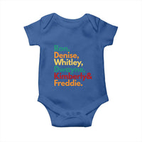 90s Black Sitcom HBCU Culture Tribute Baby Onesie Ron Denise Whitley Dwayne Kimberly Freddie