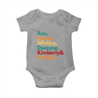 90s Black Sitcom HBCU Culture Tribute Baby Onesie Ron Denise Whitley Dwayne Kimberly Freddie