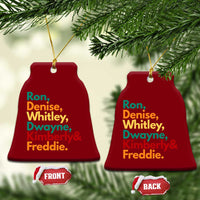 90s Black Sitcom HBCU Culture Tribute Ceramic Ornament Ron Denise Whitley Dwayne Kimberly Freddie