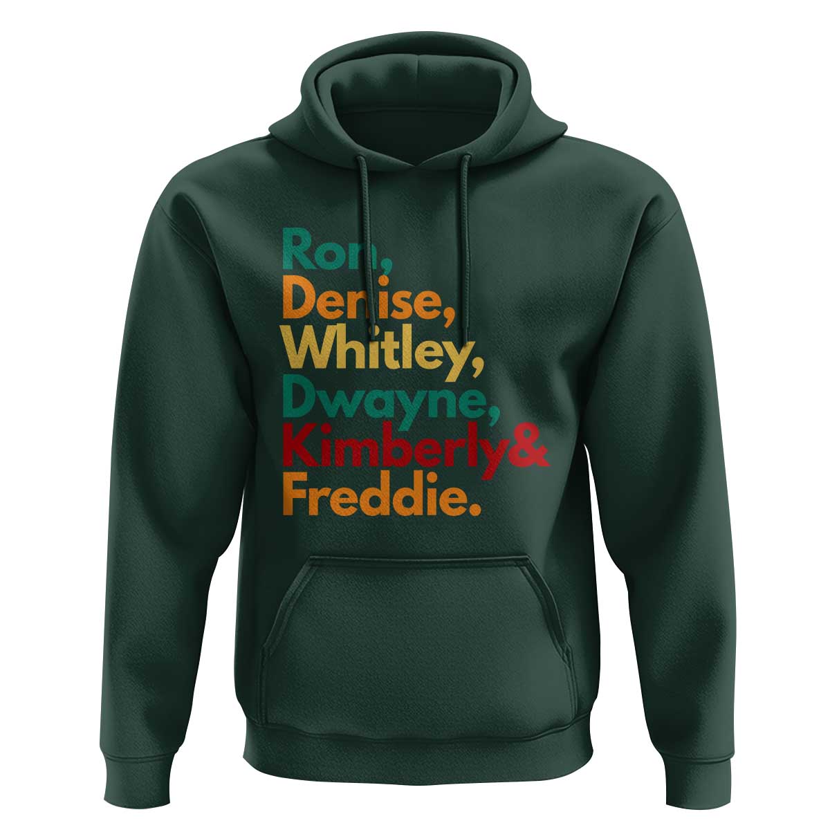 90s Black Sitcom HBCU Culture Tribute Hoodie Ron Denise Whitley Dwayne Kimberly Freddie