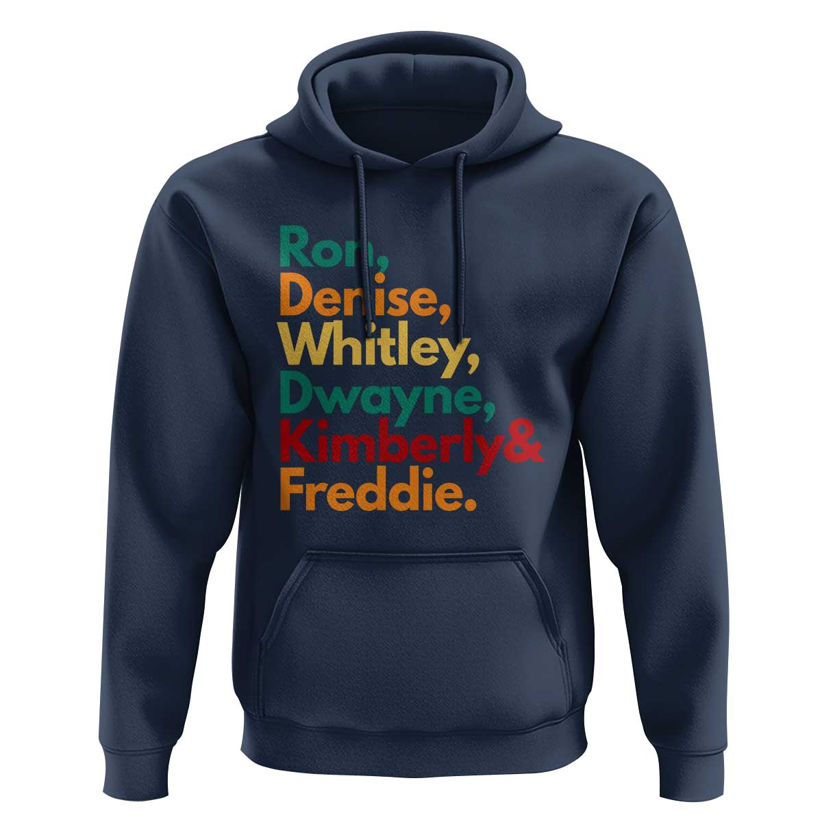 90s Black Sitcom HBCU Culture Tribute Hoodie Ron Denise Whitley Dwayne Kimberly Freddie