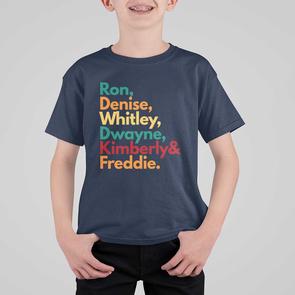 90s Black Sitcom HBCU Culture Tribute T Shirt For Kid Ron Denise Whitley Dwayne Kimberly Freddie