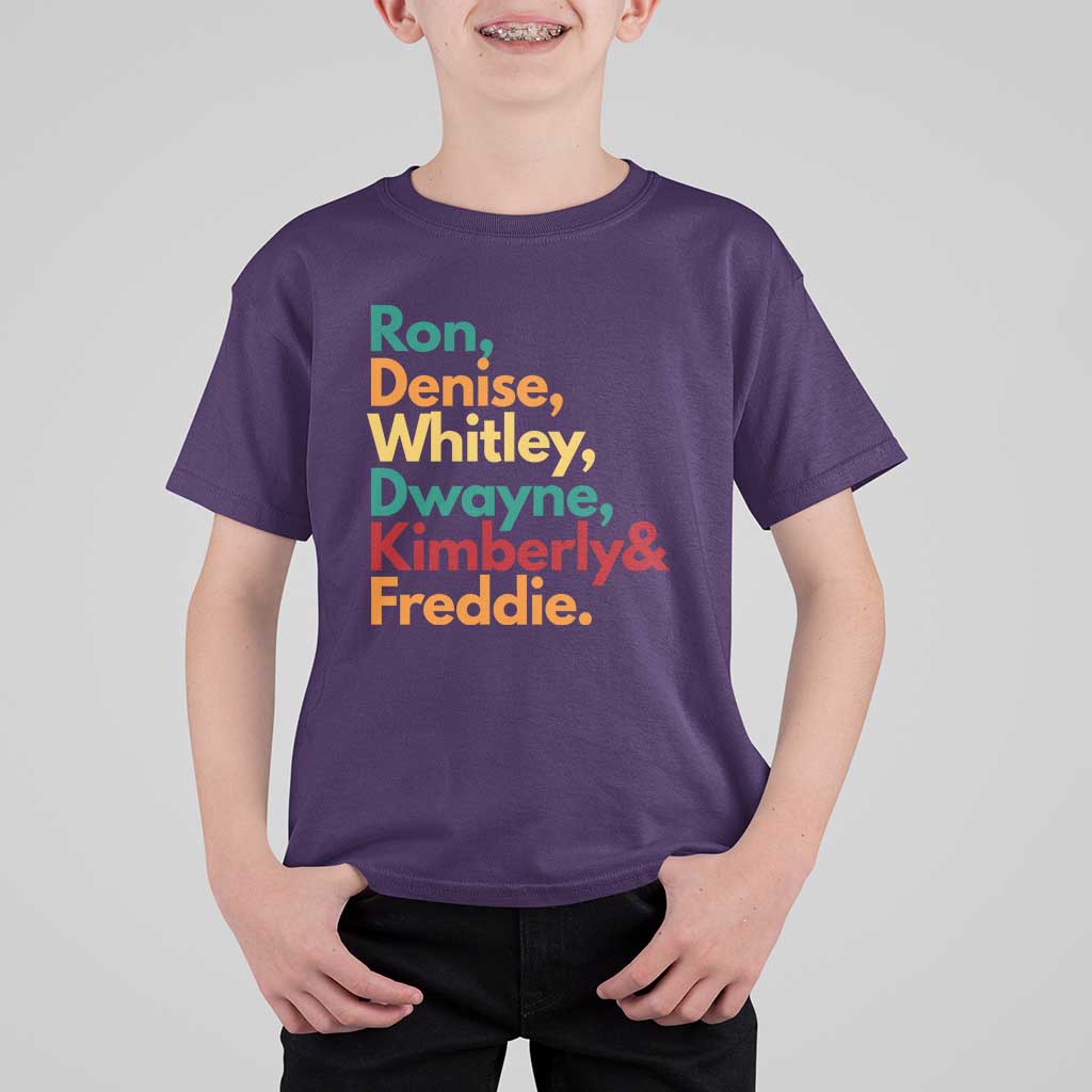 90s Black Sitcom HBCU Culture Tribute T Shirt For Kid Ron Denise Whitley Dwayne Kimberly Freddie