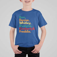 90s Black Sitcom HBCU Culture Tribute T Shirt For Kid Ron Denise Whitley Dwayne Kimberly Freddie