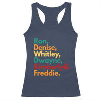 90s Black Sitcom HBCU Culture Tribute Racerback Tank Top Ron Denise Whitley Dwayne Kimberly Freddie