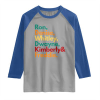 90s Black Sitcom HBCU Culture Tribute Raglan Shirt Ron Denise Whitley Dwayne Kimberly Freddie