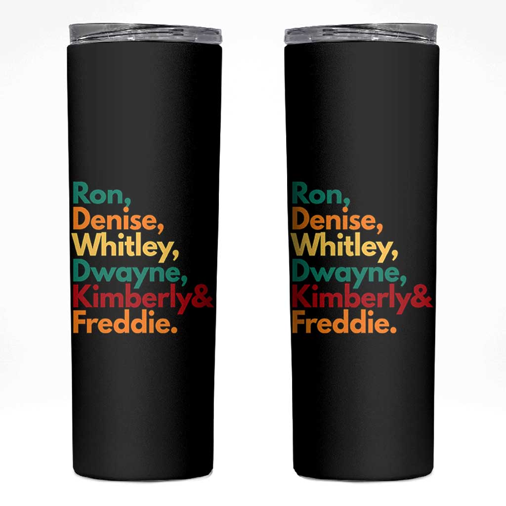 90s Black Sitcom HBCU Culture Tribute Skinny Tumbler Ron Denise Whitley Dwayne Kimberly Freddie