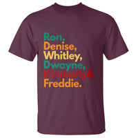 90s Black Sitcom HBCU Culture Tribute T Shirt Ron Denise Whitley Dwayne Kimberly Freddie