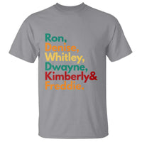 90s Black Sitcom HBCU Culture Tribute T Shirt Ron Denise Whitley Dwayne Kimberly Freddie