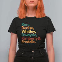 90s Black Sitcom HBCU Culture Tribute T Shirt For Women Ron Denise Whitley Dwayne Kimberly Freddie