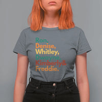90s Black Sitcom HBCU Culture Tribute T Shirt For Women Ron Denise Whitley Dwayne Kimberly Freddie
