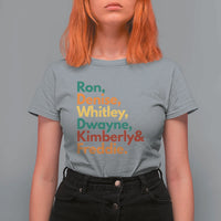 90s Black Sitcom HBCU Culture Tribute T Shirt For Women Ron Denise Whitley Dwayne Kimberly Freddie