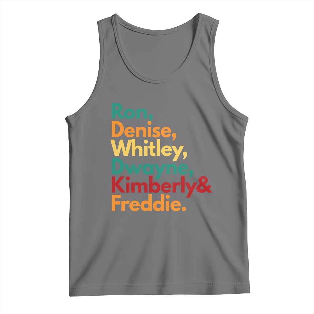 90s Black Sitcom HBCU Culture Tribute Tank Top Ron Denise Whitley Dwayne Kimberly Freddie