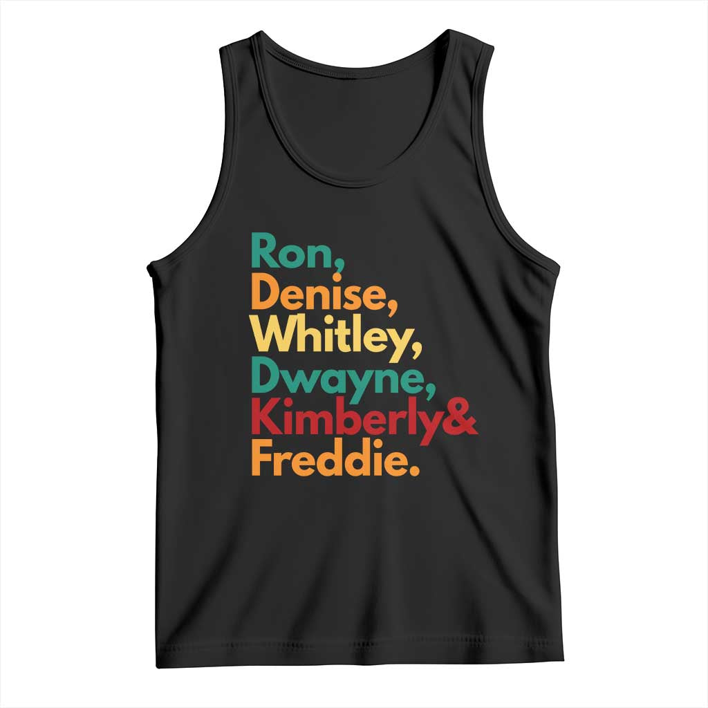 90s Black Sitcom HBCU Culture Tribute Tank Top Ron Denise Whitley Dwayne Kimberly Freddie