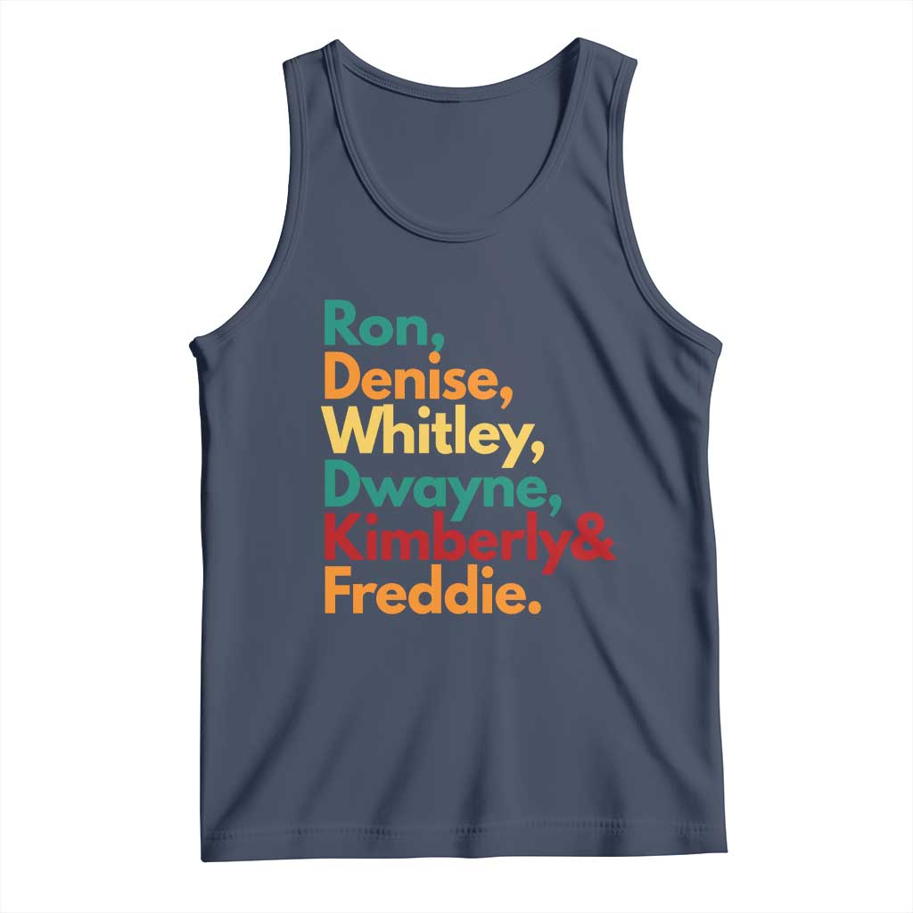 90s Black Sitcom HBCU Culture Tribute Tank Top Ron Denise Whitley Dwayne Kimberly Freddie