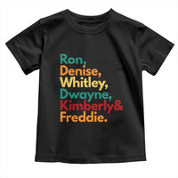 90s Black Sitcom HBCU Culture Tribute Toddler T Shirt Ron Denise Whitley Dwayne Kimberly Freddie
