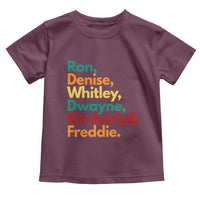 90s Black Sitcom HBCU Culture Tribute Toddler T Shirt Ron Denise Whitley Dwayne Kimberly Freddie