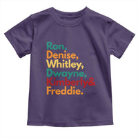 90s Black Sitcom HBCU Culture Tribute Toddler T Shirt Ron Denise Whitley Dwayne Kimberly Freddie