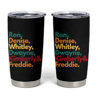90s Black Sitcom HBCU Culture Tribute Tumbler Cup Ron Denise Whitley Dwayne Kimberly Freddie