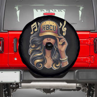 HBCU Queen Vibes Spare Tire Cover Melanin Music College Pride for Black Excellence Supporters