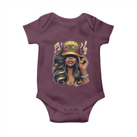 HBCU Queen Vibes Baby Onesie Melanin Music College Pride for Black Excellence Supporters